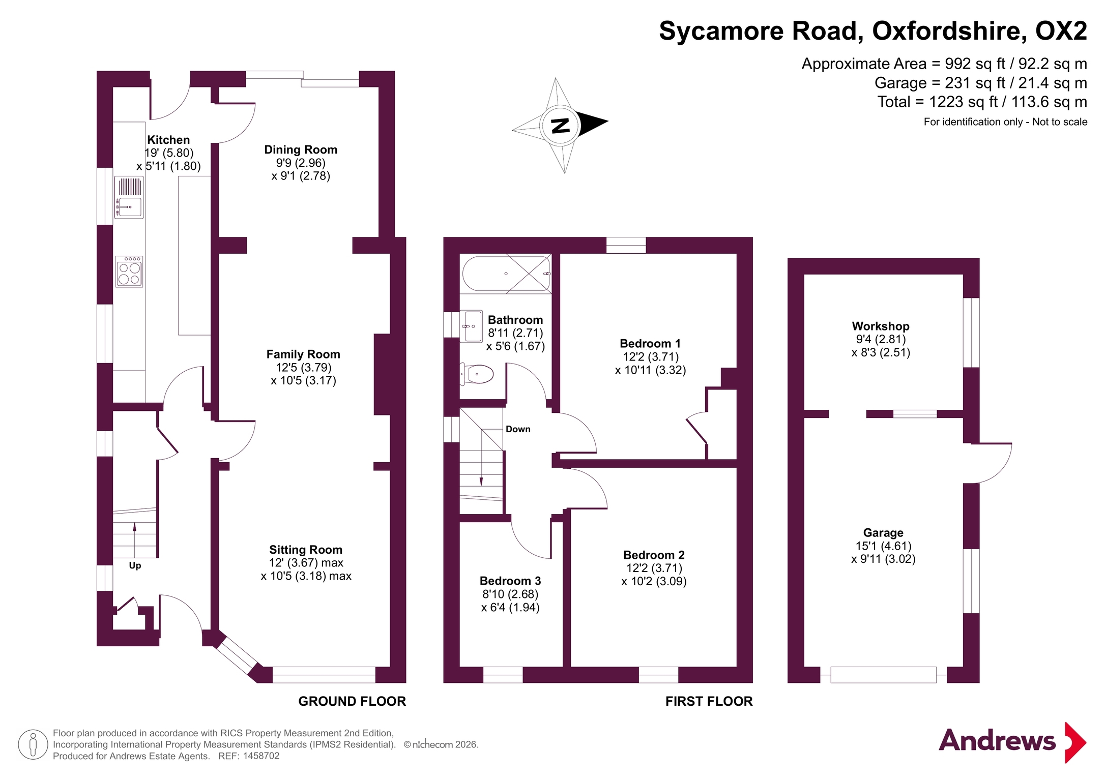 5, Sycamore Road, Oxfordshire floorplan