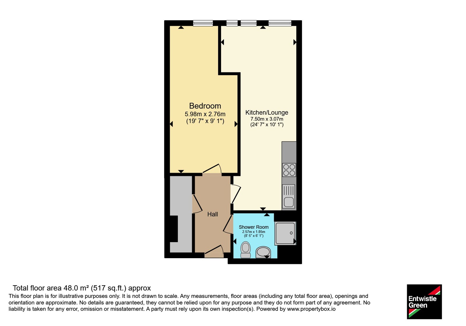 Apartment 61, 4, Leigh Street, Merseyside floorplan