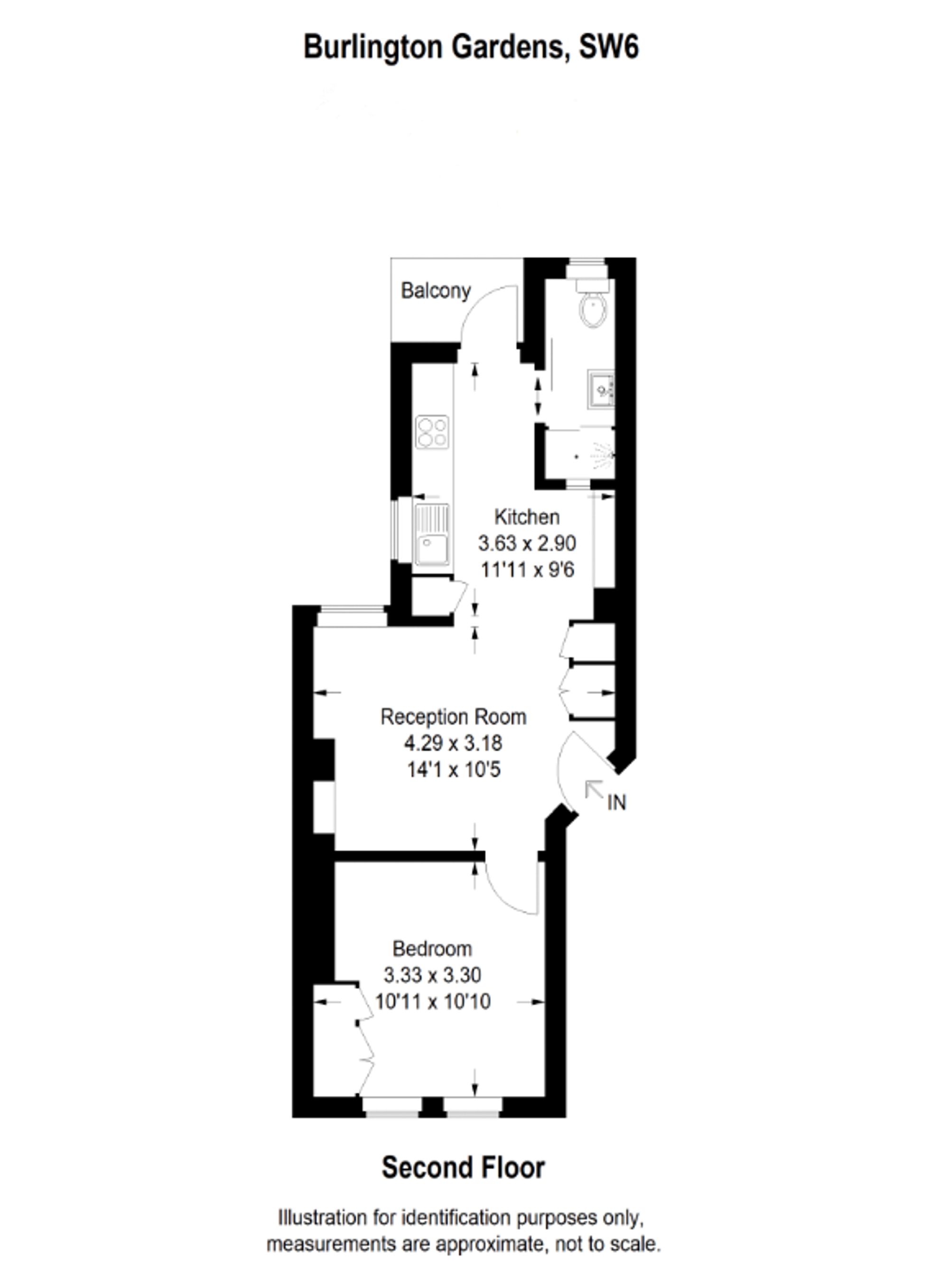 9 Burlington Gardens Burlington Road, London floorplan