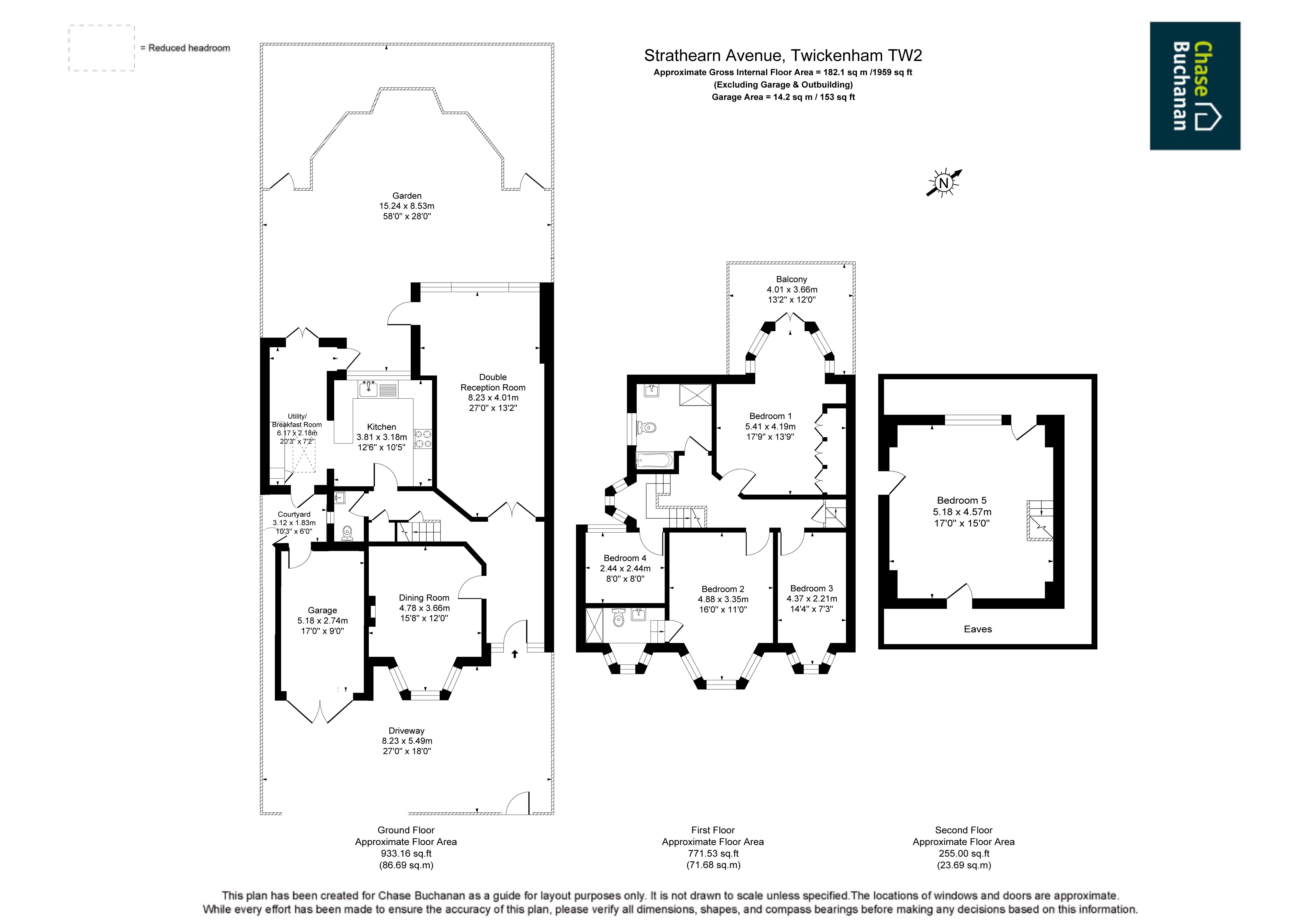 44, Strathearn Avenue, Twickenham floorplan
