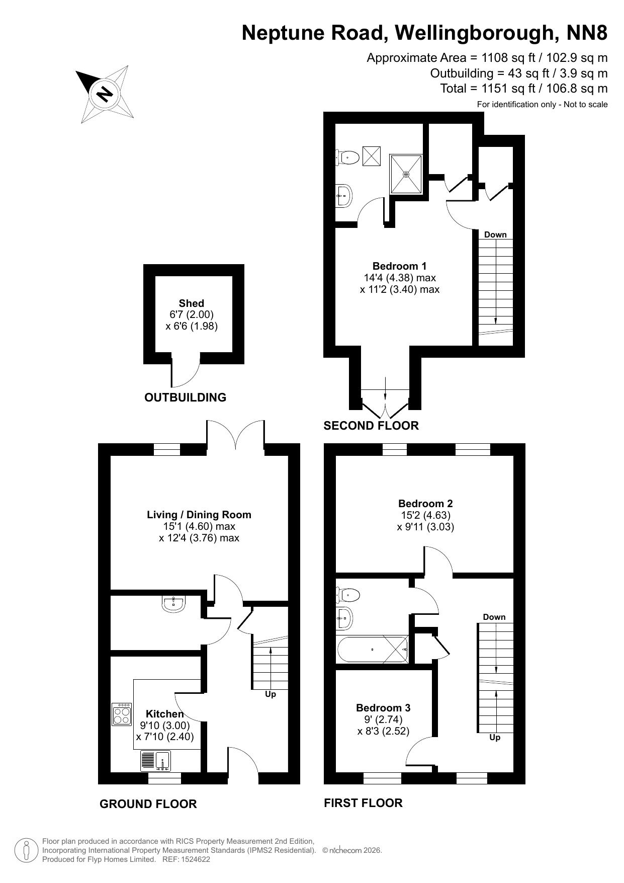 Neptune Road, Wellingborough floorplan