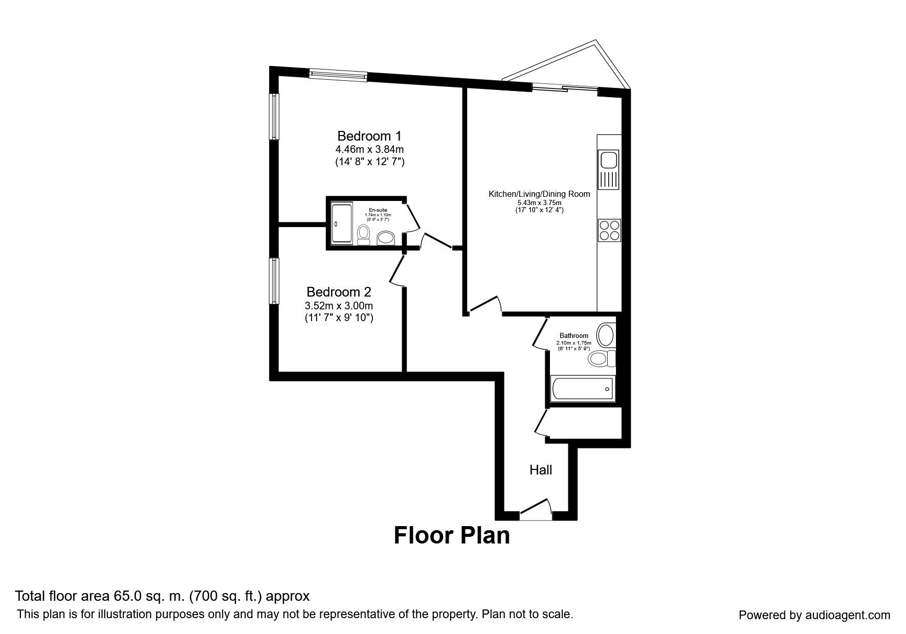 2 Bedrooms Flat to rent in Pink, Media City Uk, Salford M50