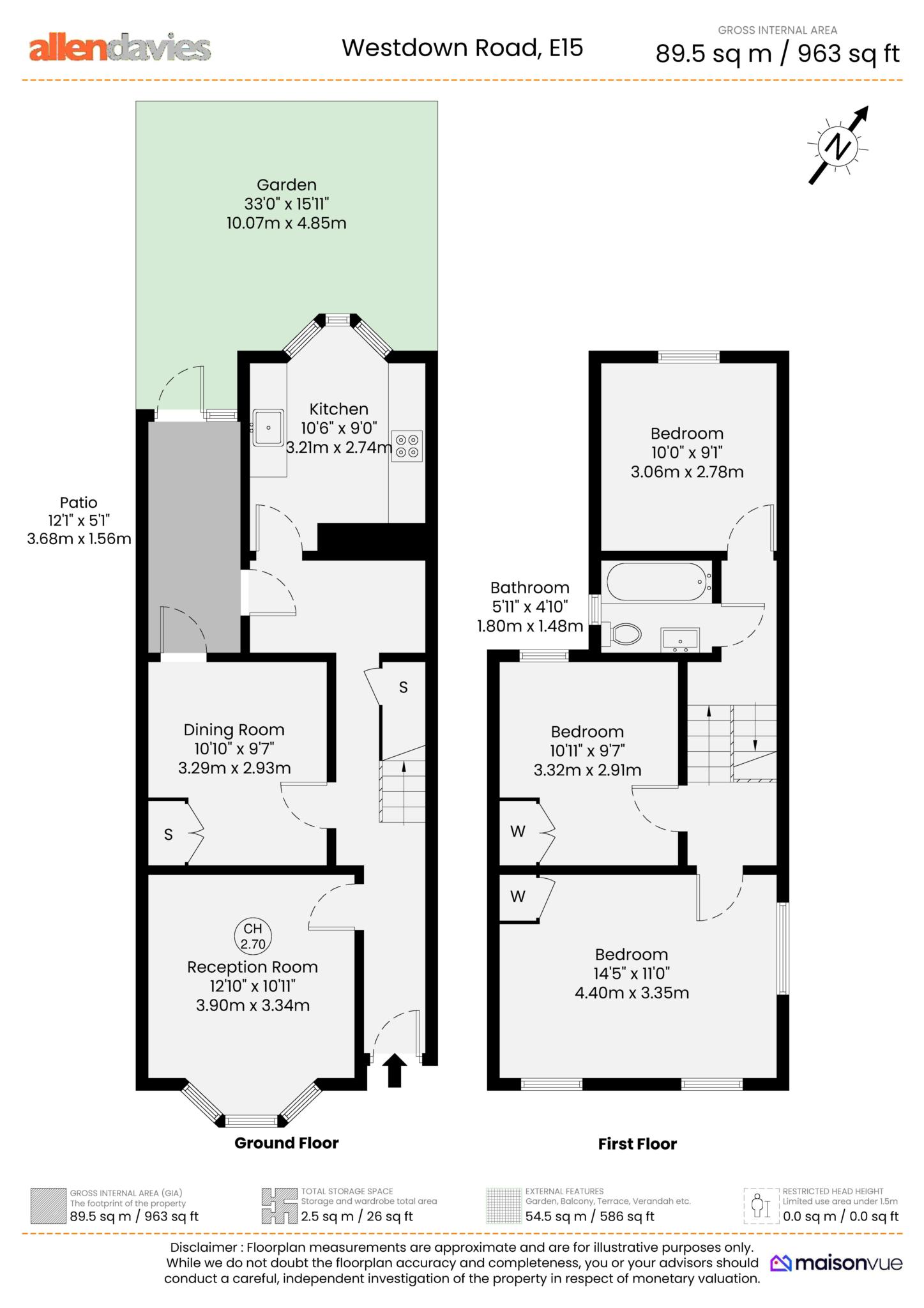 83, Westdown Road, London floorplan