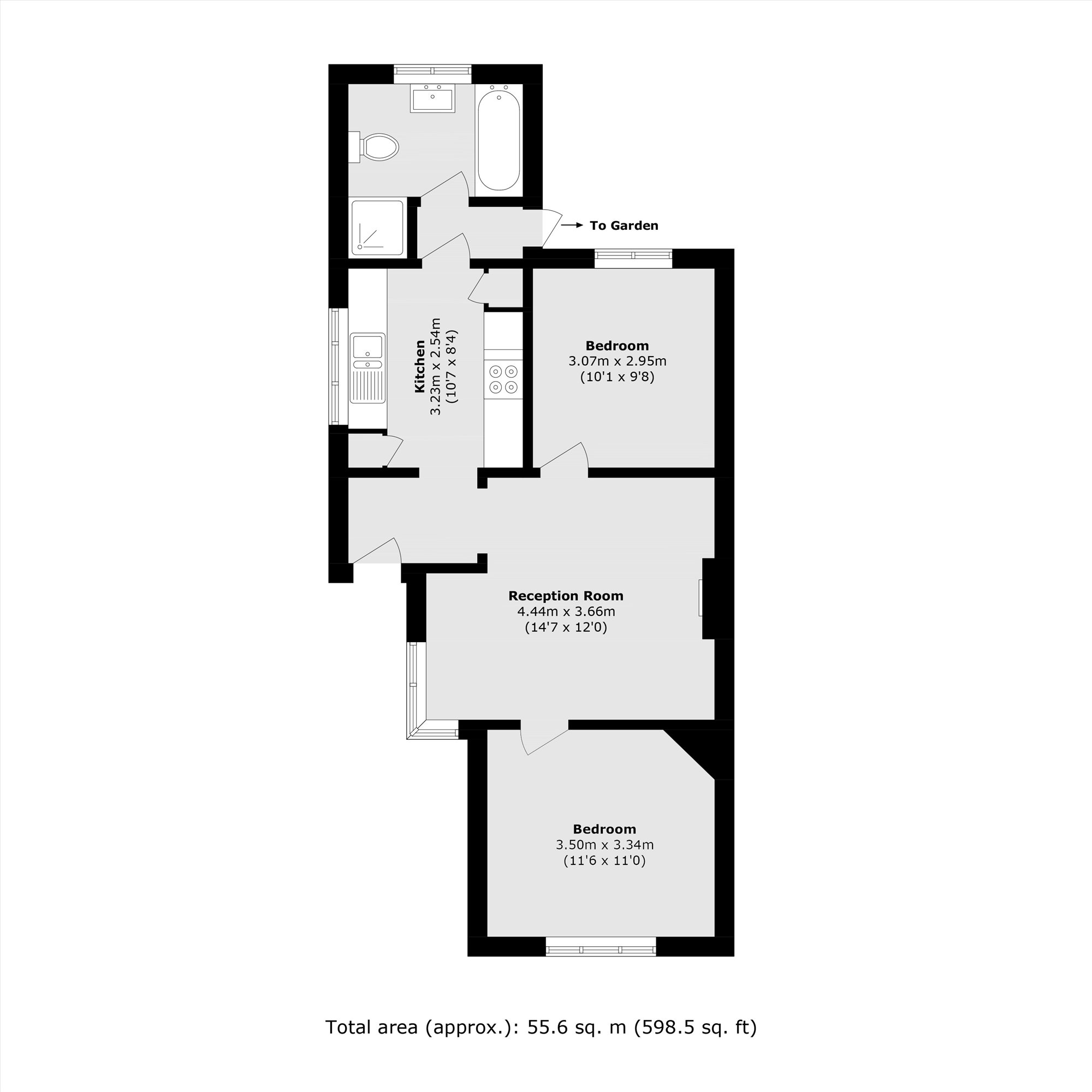 60, Wood Road, Shepperton floorplan