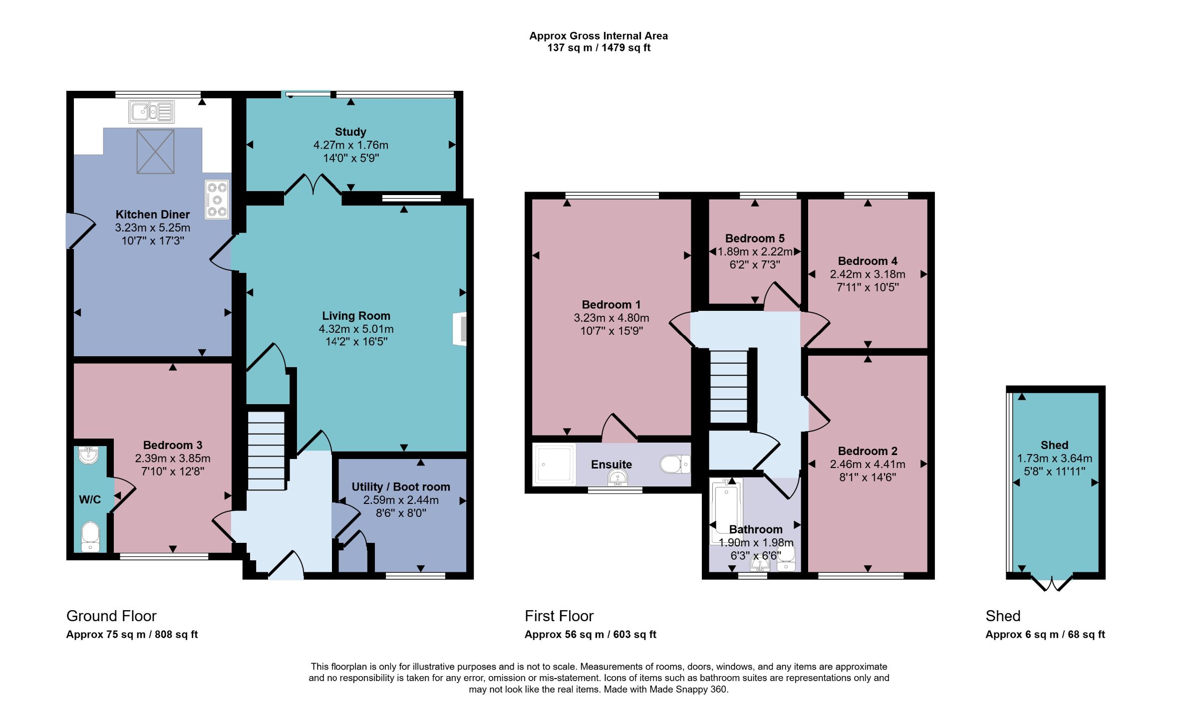 7 Bransdale Grove, Knaresborough floorplan