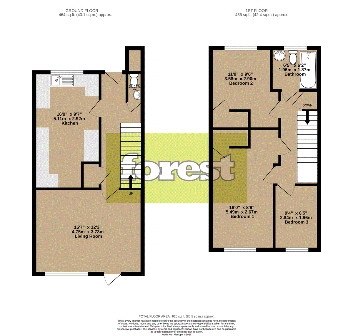 7, Lauser Road, Stanwell floorplan