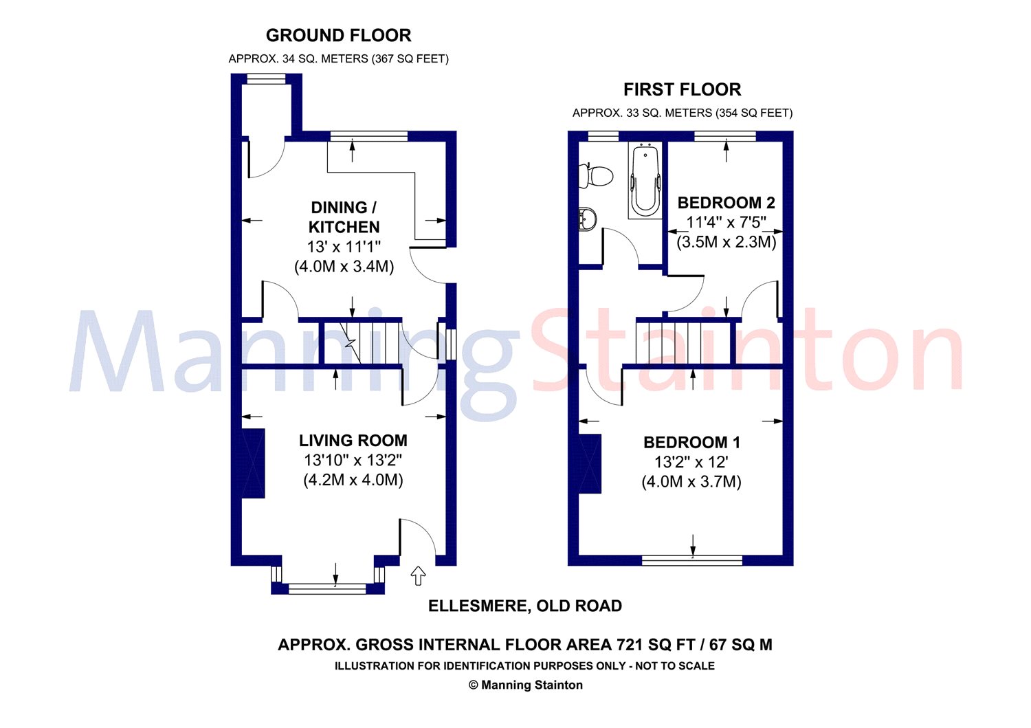 Ellesmere, Old Road, Churwell, Leeds LS27, 2 bedroom semidetached