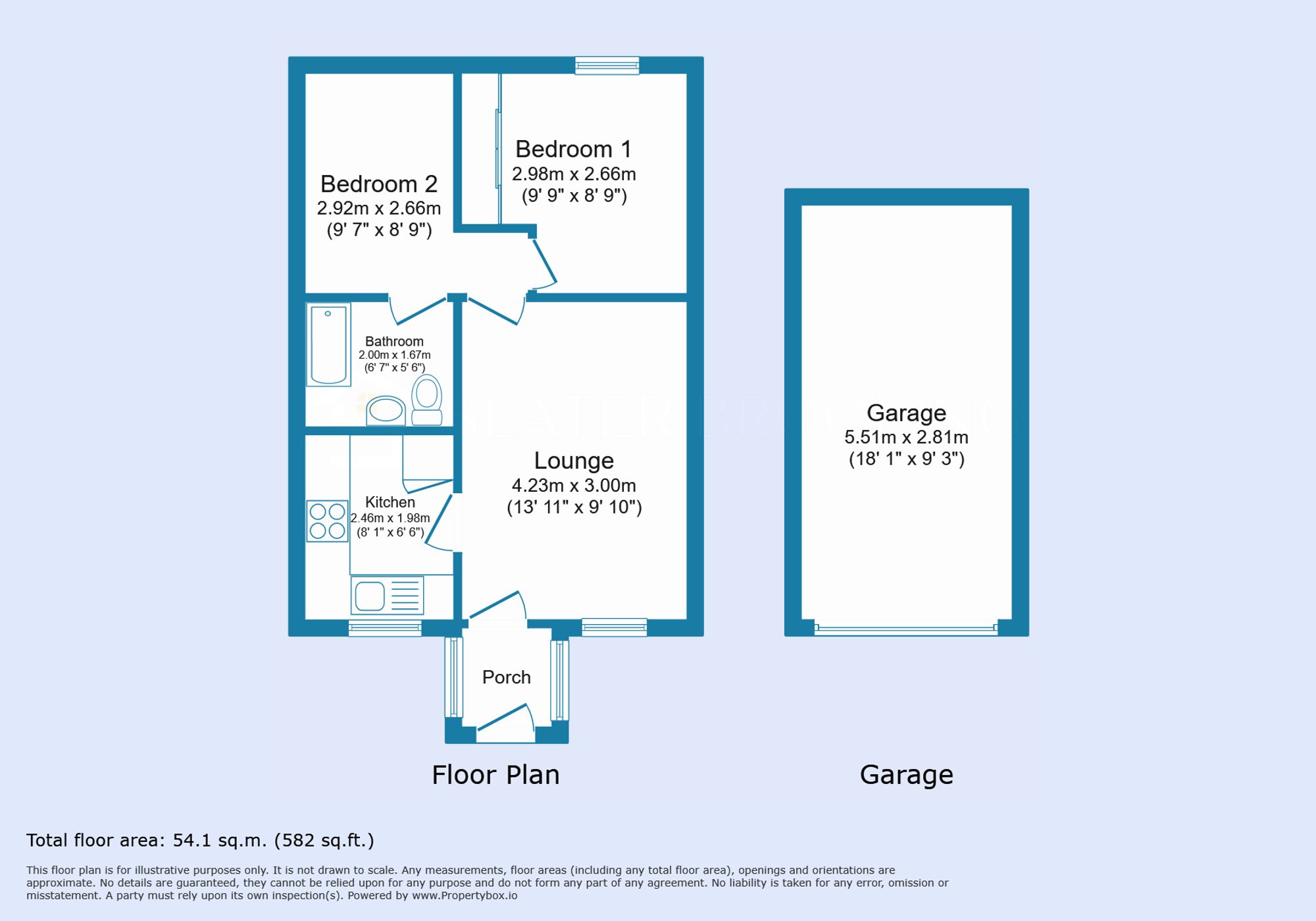 1 St. Saviours Court, Bacup floorplan