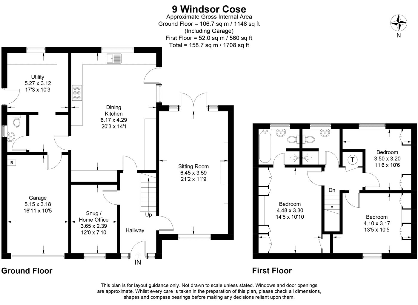 9, Windsor Close, Lincolnshire floorplan