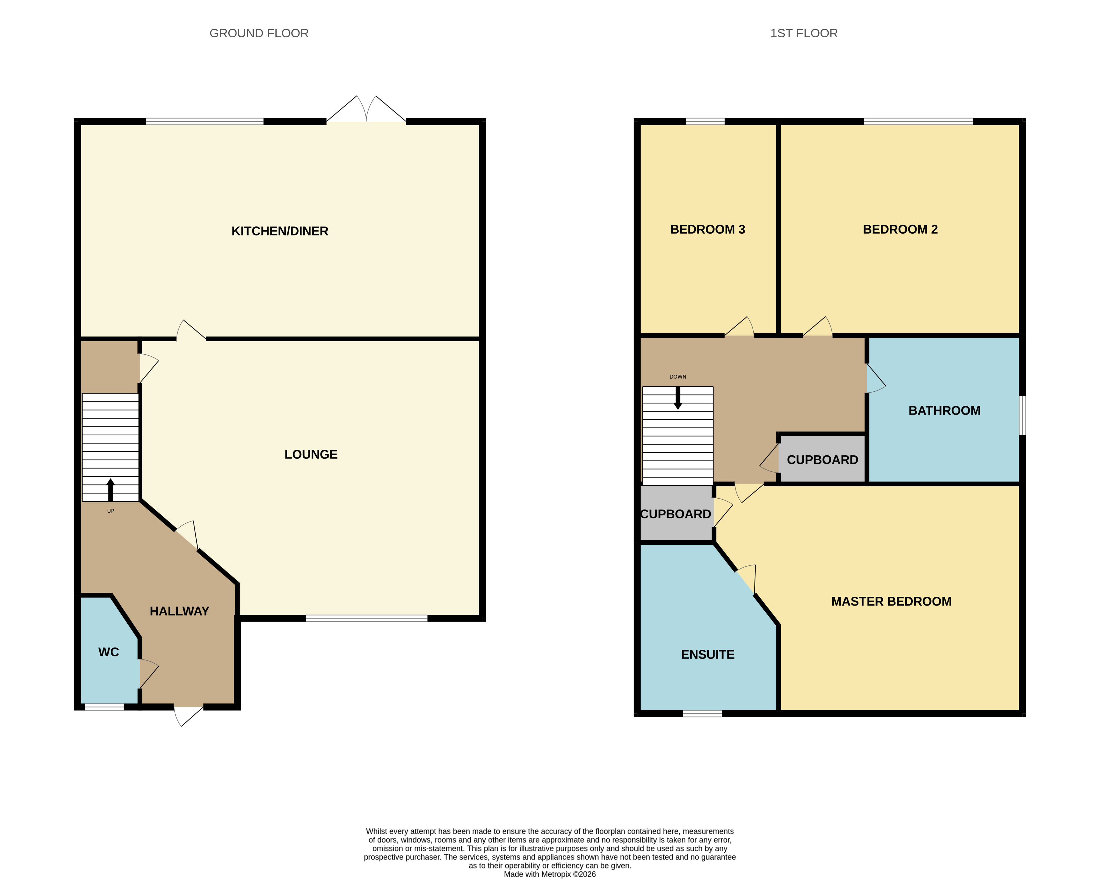 110, Upton Drive, Staffordshire floorplan