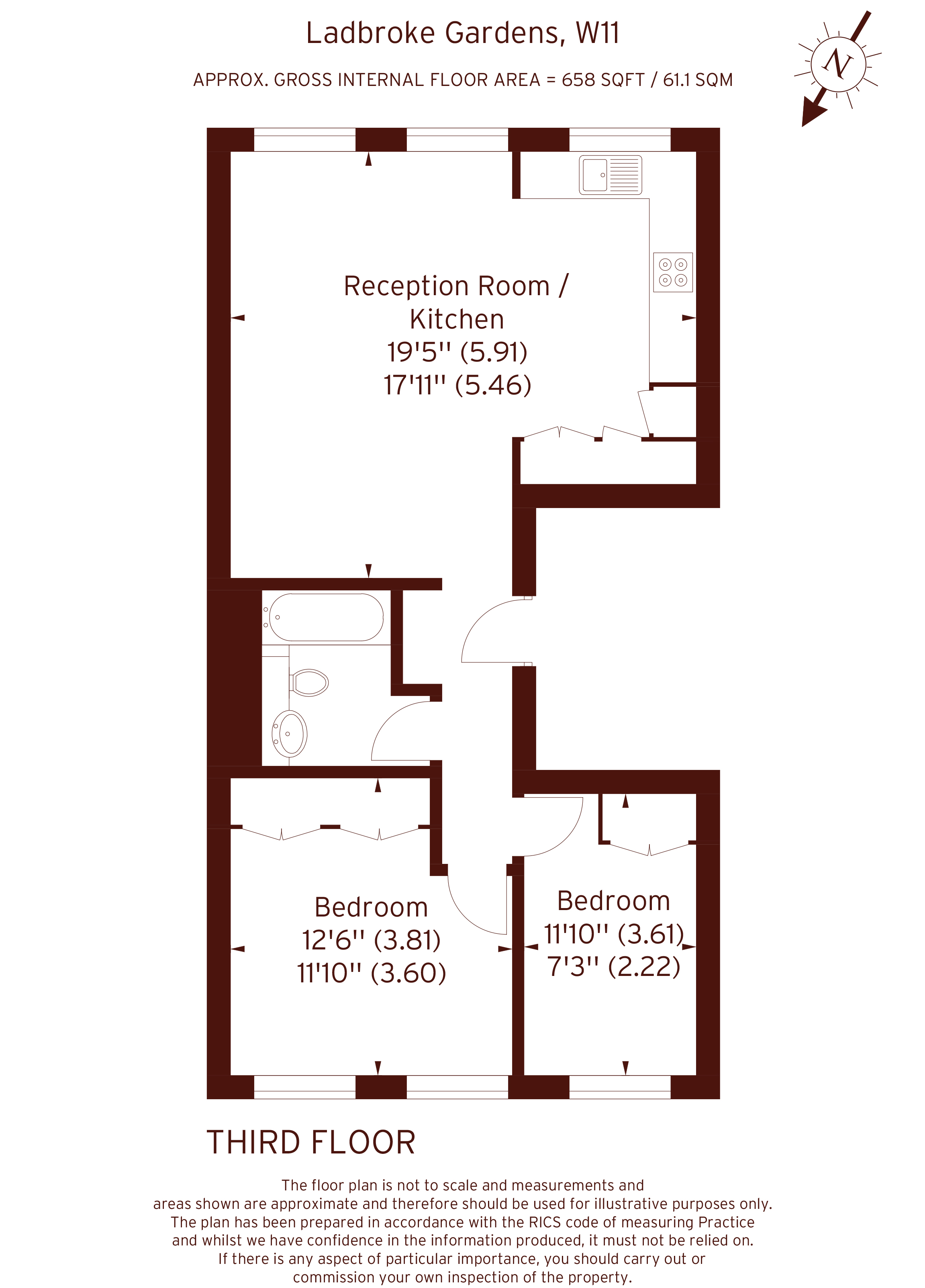 Ladbroke Gardens, London floorplan