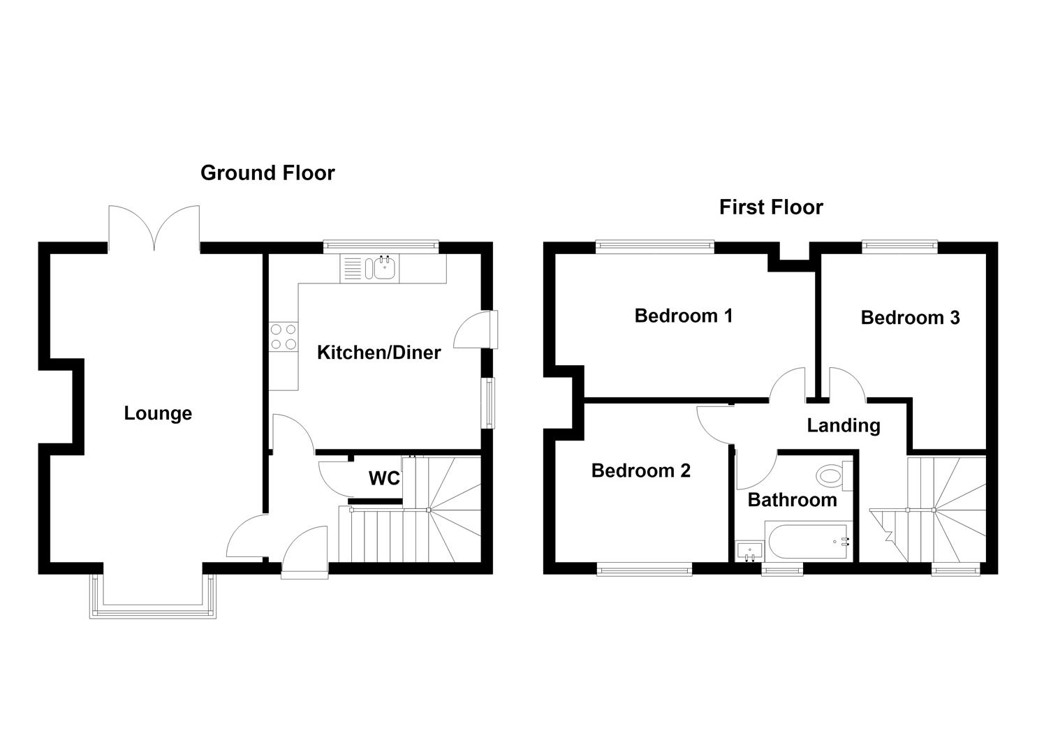 11, Central Drive, Castleford floorplan