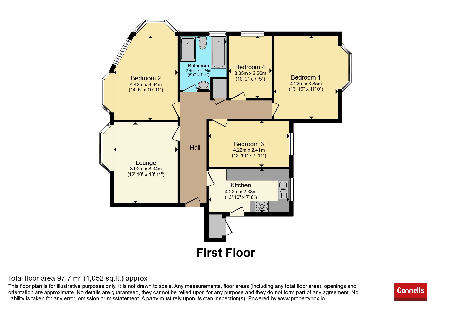 Flat 4, Pine Mansions, Vale Road, BOURNEMOUTH floorplan
