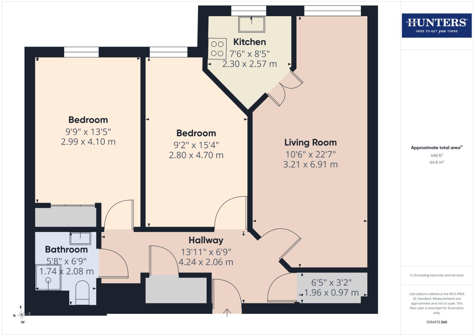 Flat 42, The Granary, Glebe Street, Dumfries floorplan