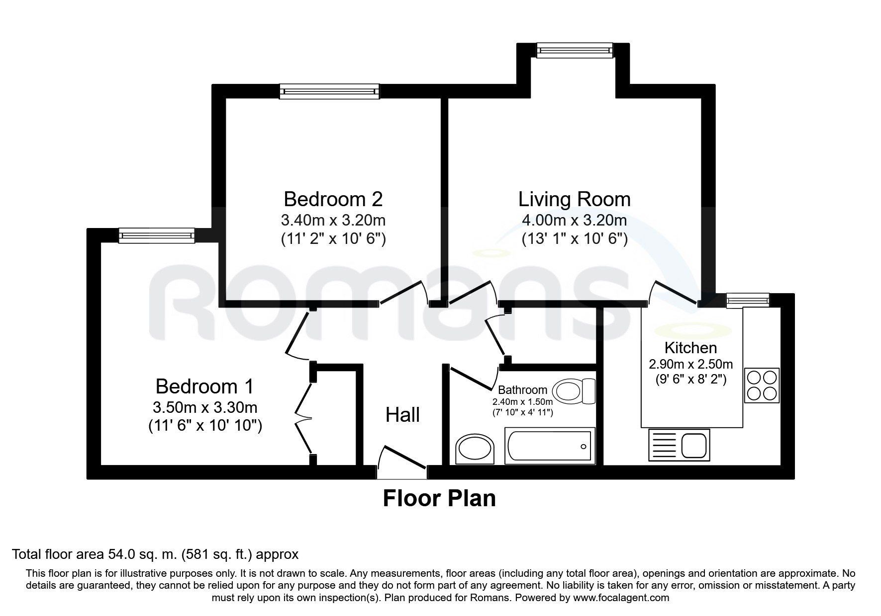 1 Bedrooms Flat to rent in Kendrick Road, Reading RG1