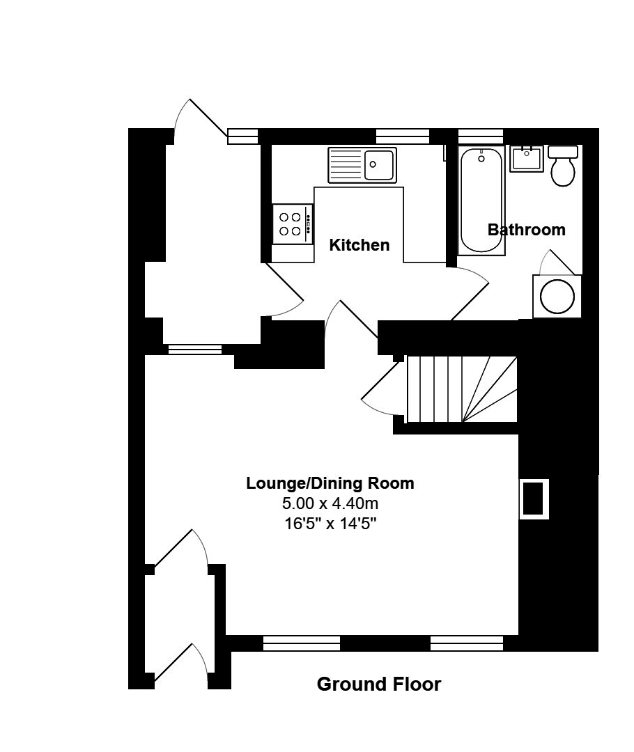 Cleave Cottage, Bigbury floorplan