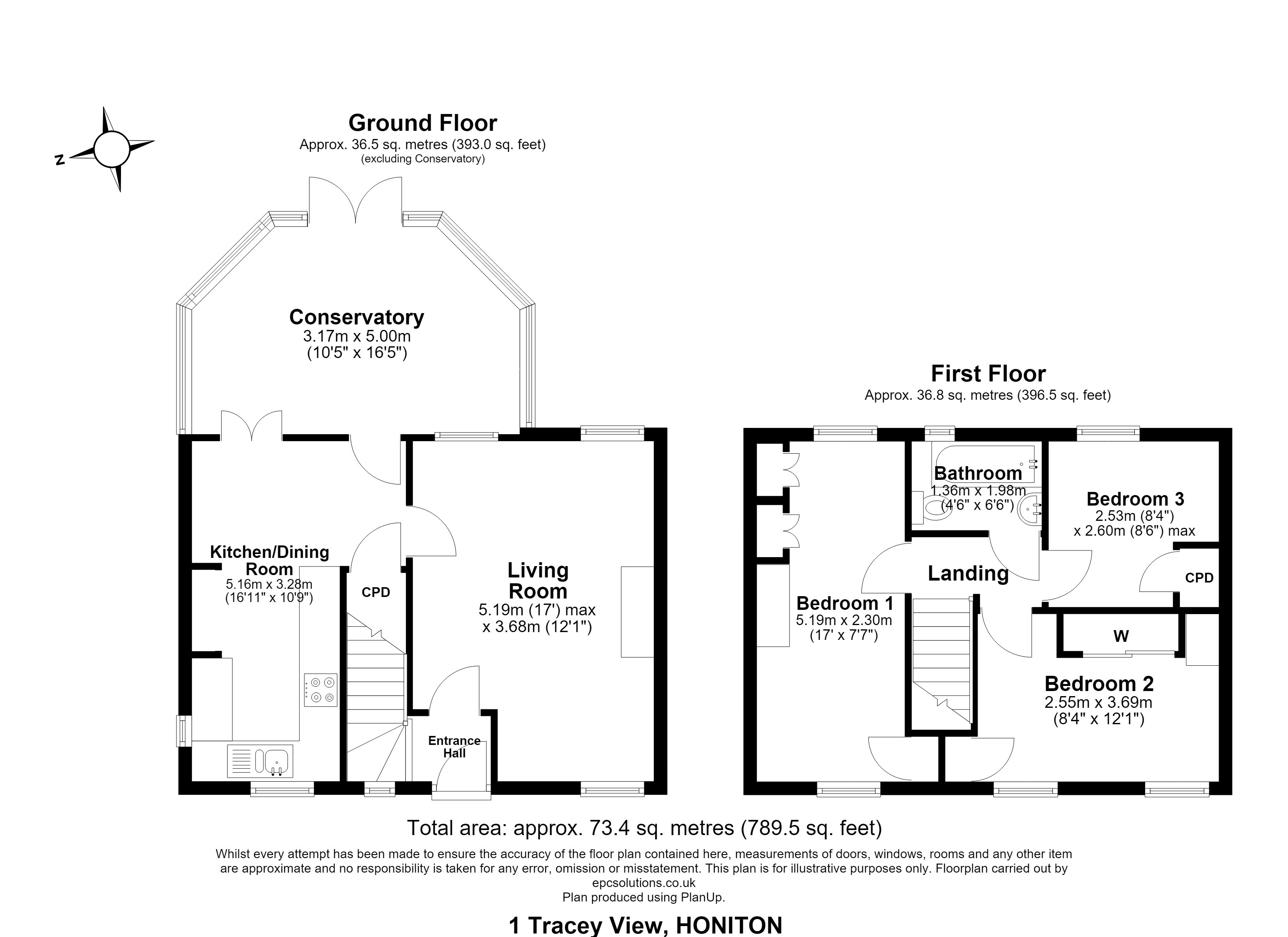 1, Tracey View, Devon floorplan
