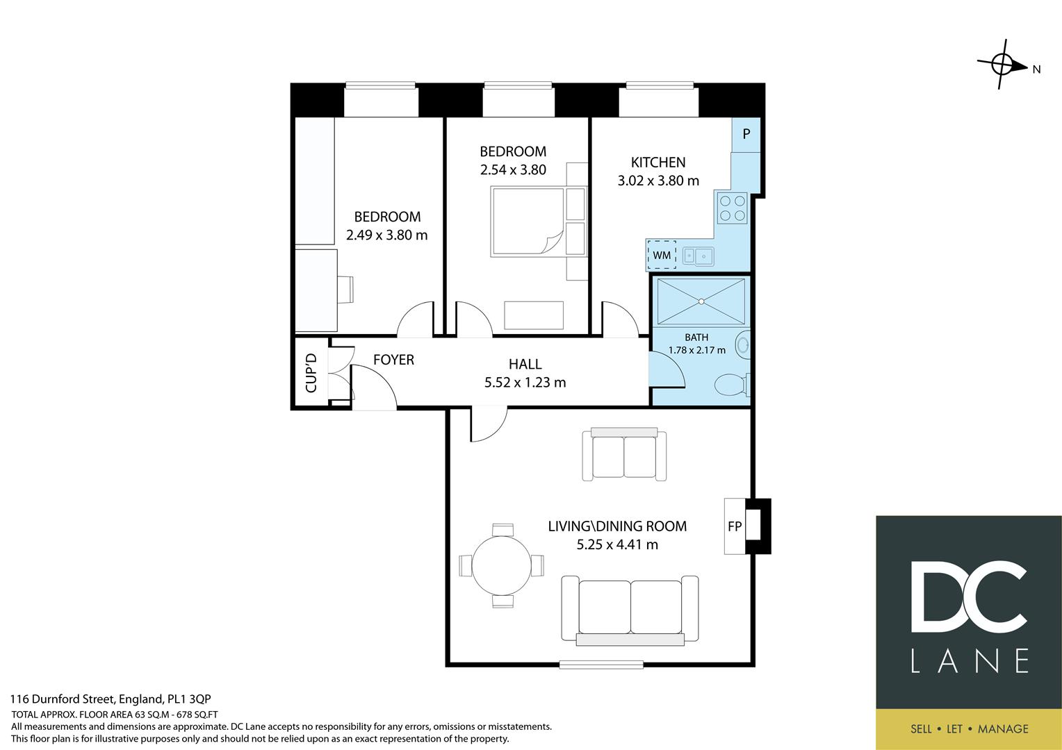 116c, Durnford Street, Plymouth floorplan