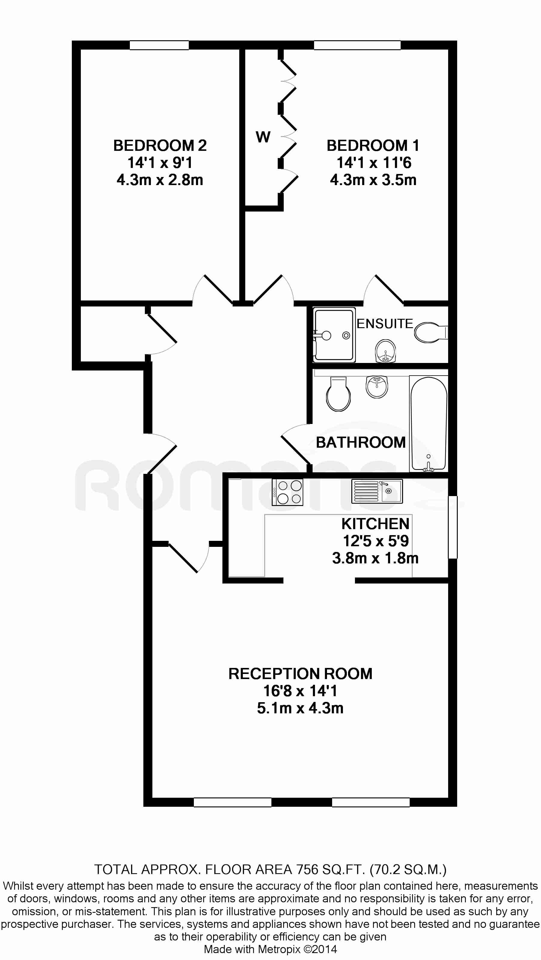 2 Bedrooms Flat to rent in Darwin Place, Bracknell RG12