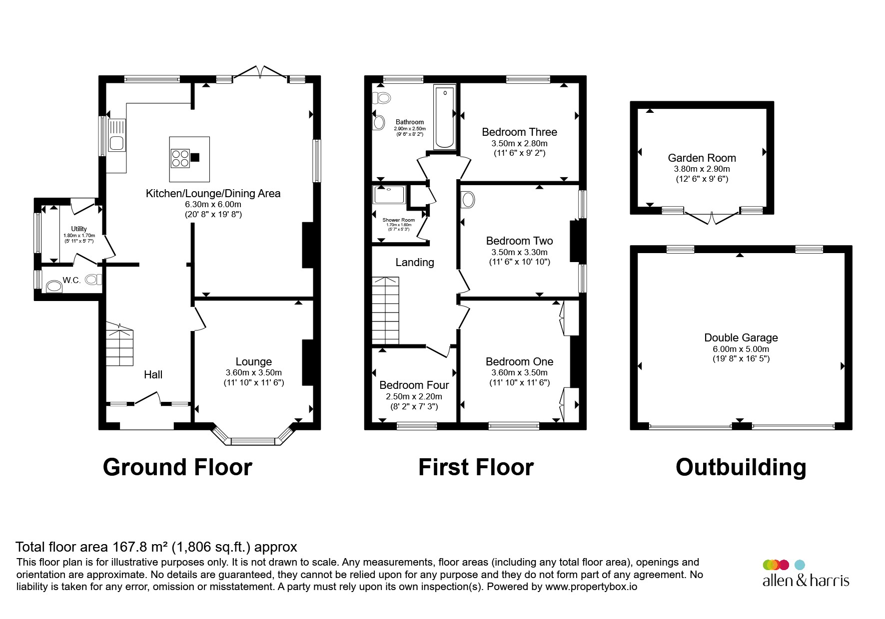 216, The Butts, Frome floorplan