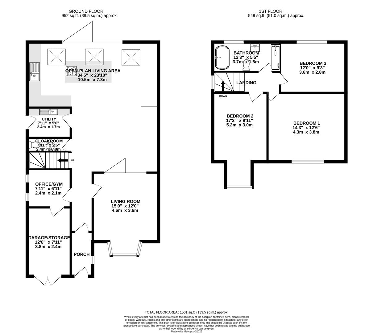91, Beaumont Avenue, Weymouth floorplan