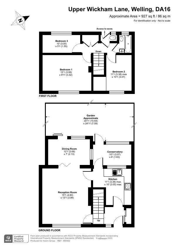 Upper Wickham Lane, Welling DA16, 3 bedroom terraced house for sale