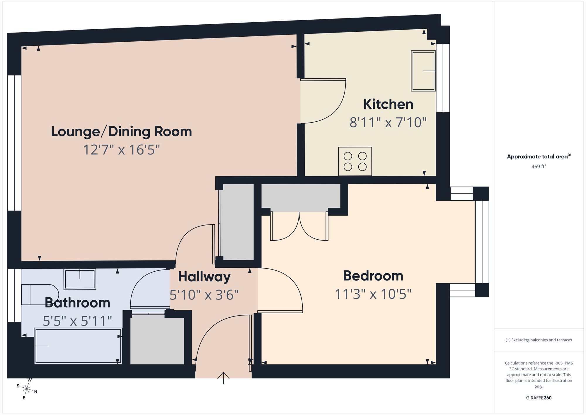 Flat 31, Wheeler Court Armour Hill, Reading floorplan