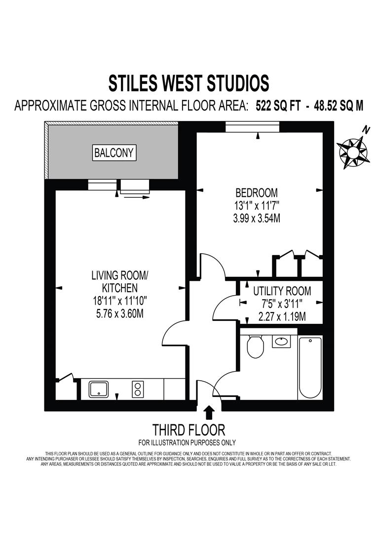 18 Stiles West Studios, 48-50, East Road, Wimbledon floorplan