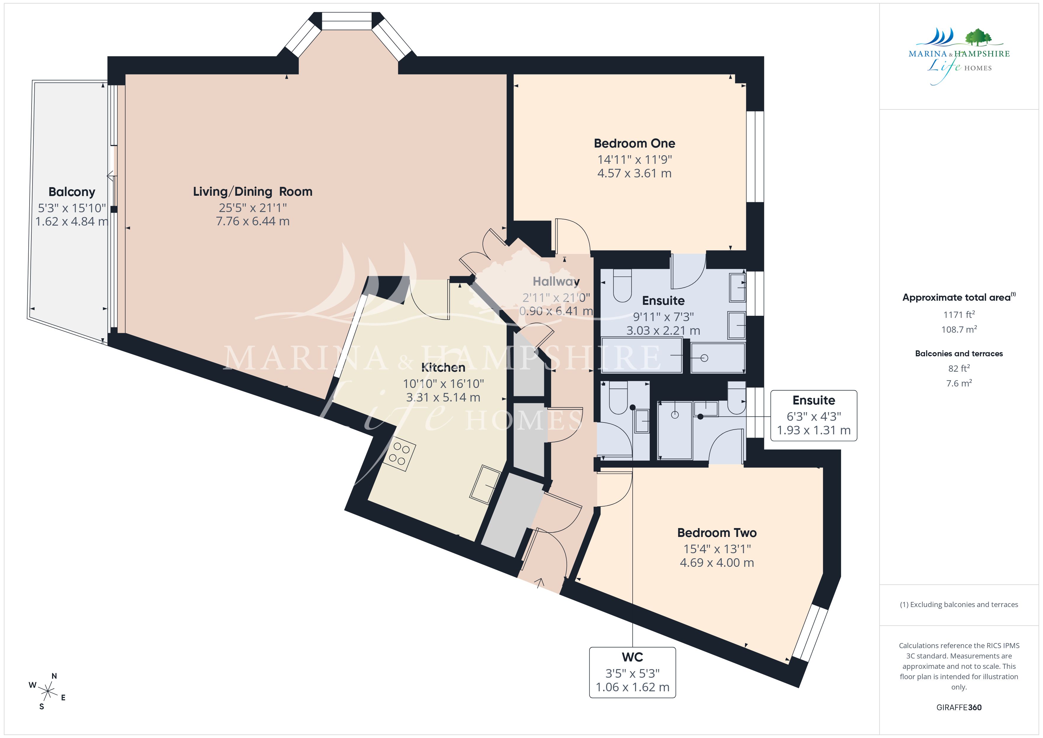 88, Oyster Quay, Portsmouth floorplan