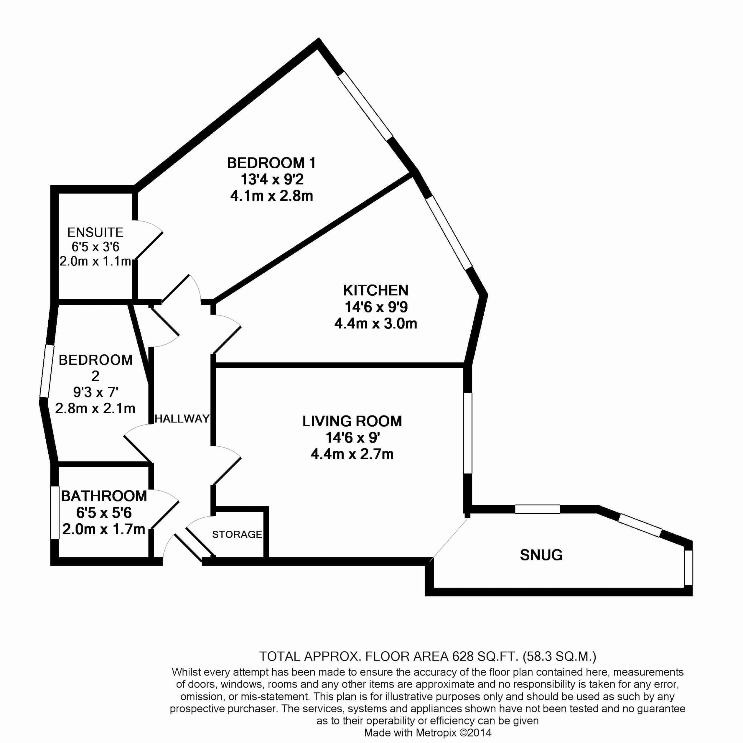 44, Tiber Road, North Hykeham floorplan