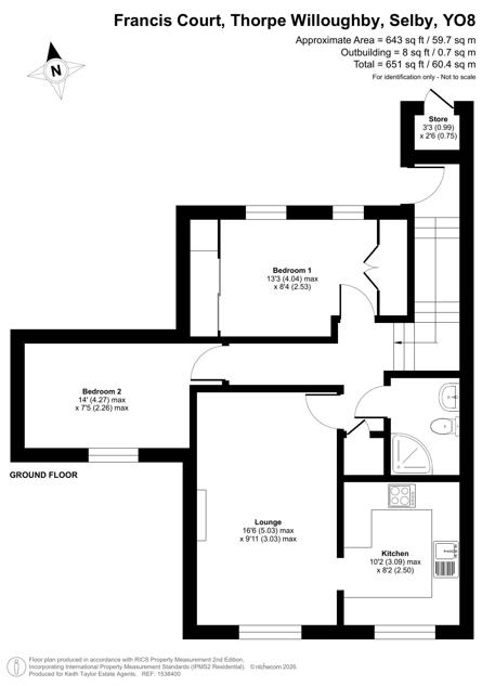 Francis Court, Thorpe Willoughby floorplan