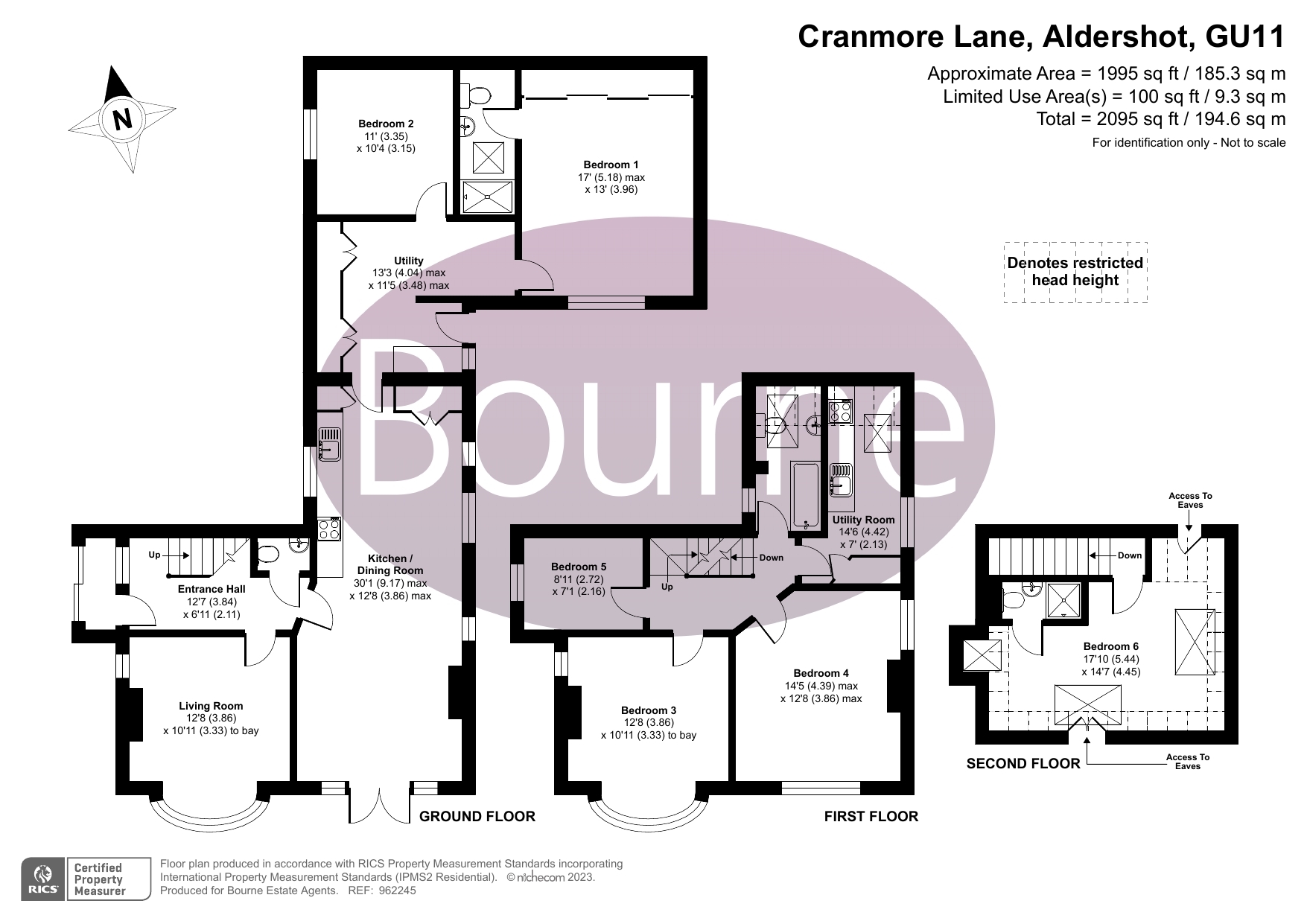 Cranmore Lane, Aldershot, Hampshire GU11, 5 bedroom detached house for sale 64321633