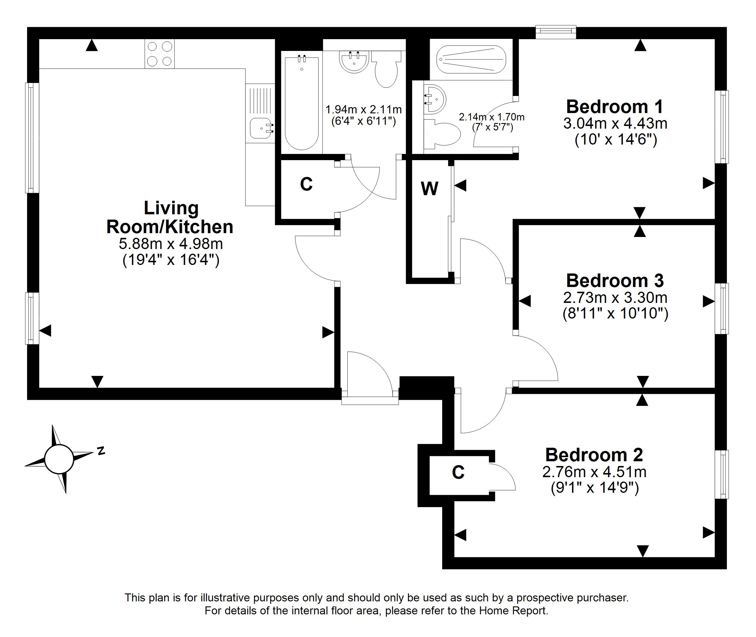 10/6, Barnie Terrace, Portobello, Edinburgh floorplan