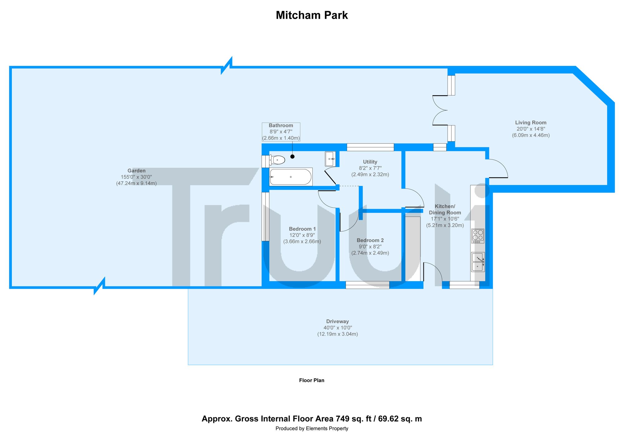 55b Mitcham Park, Mitcham floorplan