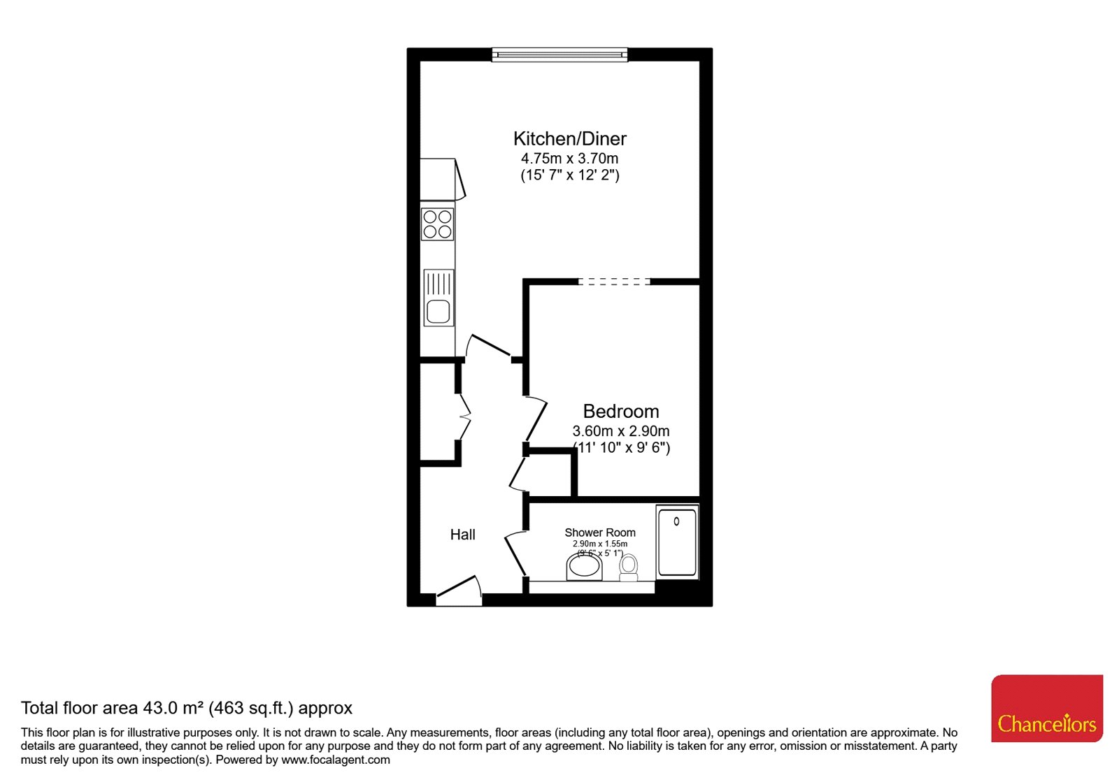 Flat 35 Maiden House,, Vanwall Road, Maidenhead floorplan