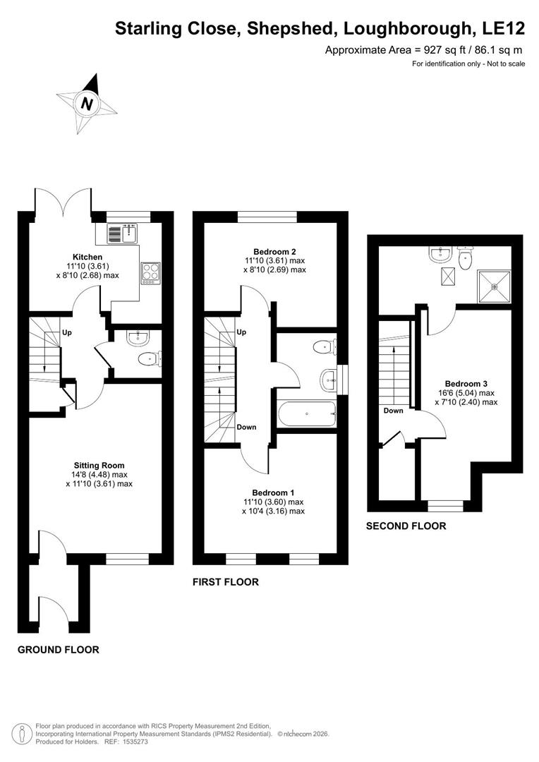 Starling Close, Loughborough floorplan