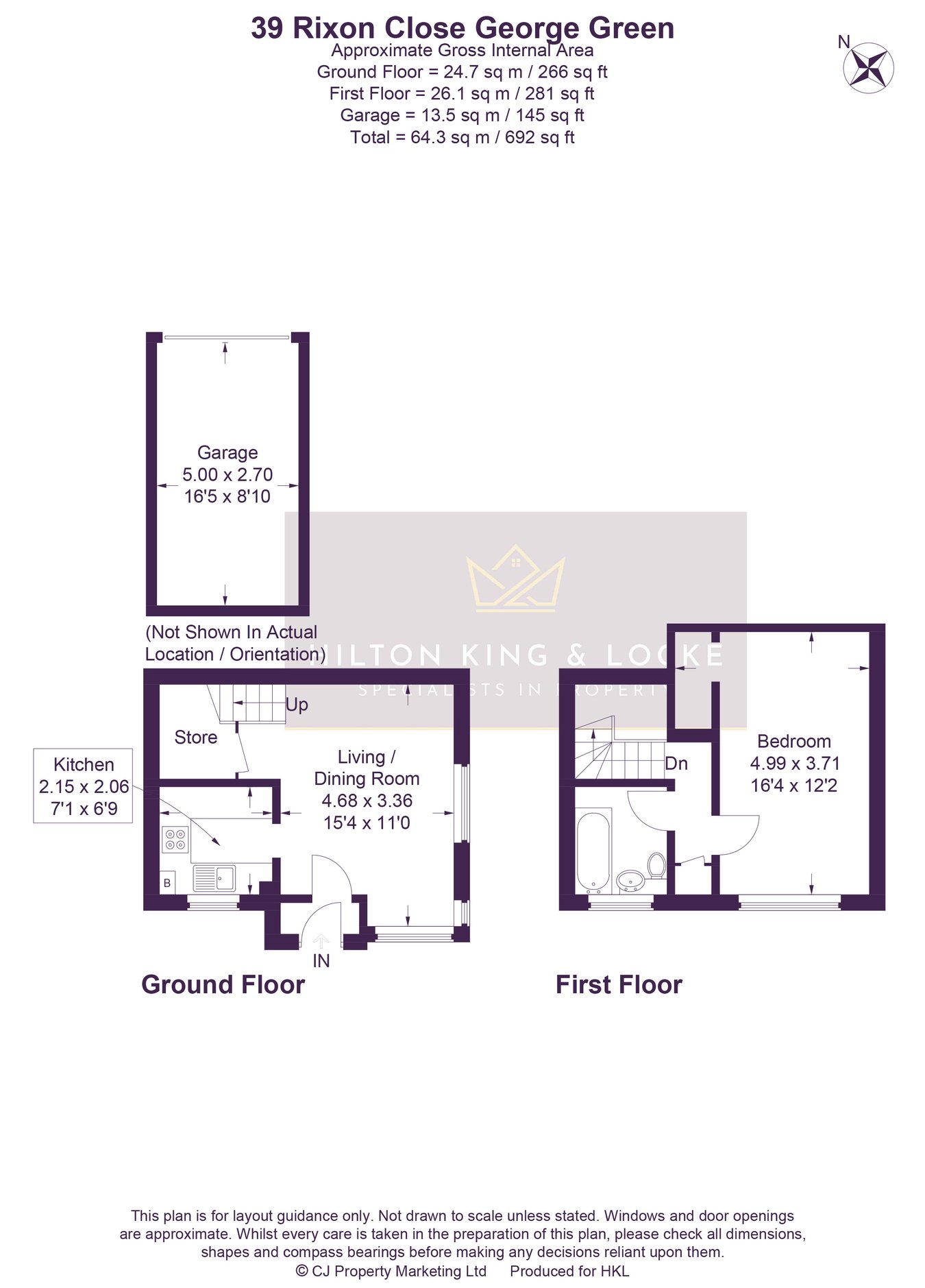 39, Rixon Close, Slough floorplan