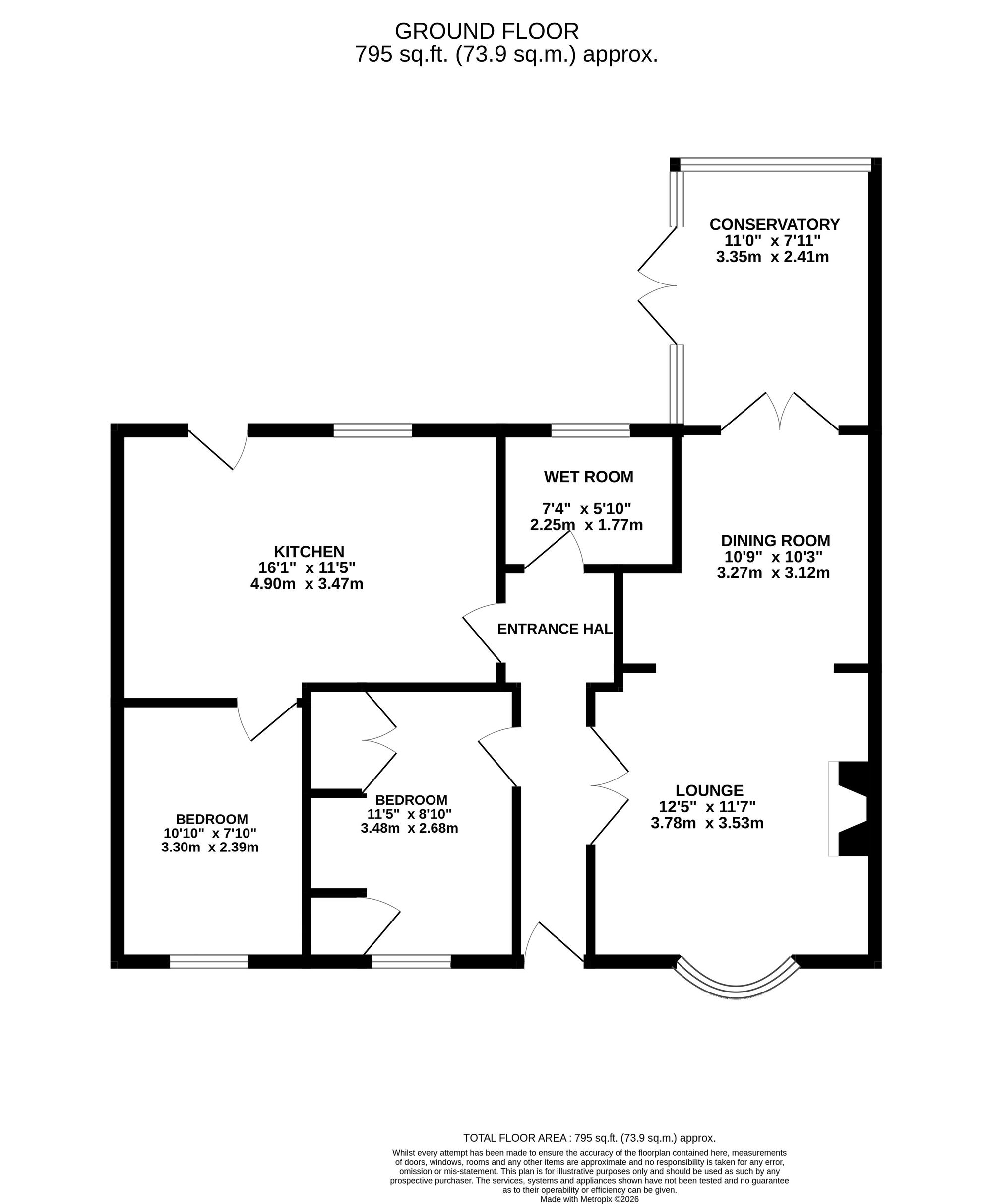 63 Asquith Boulevard, Leicester floorplan