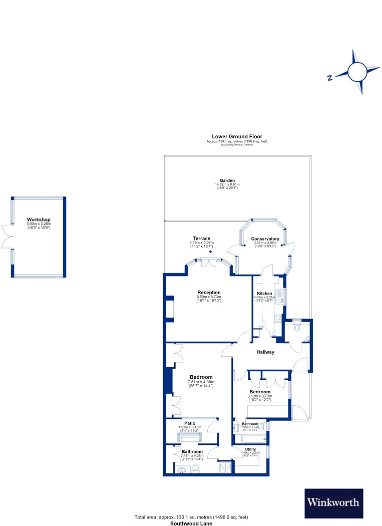 66A,, Southwood Lane, London floorplan