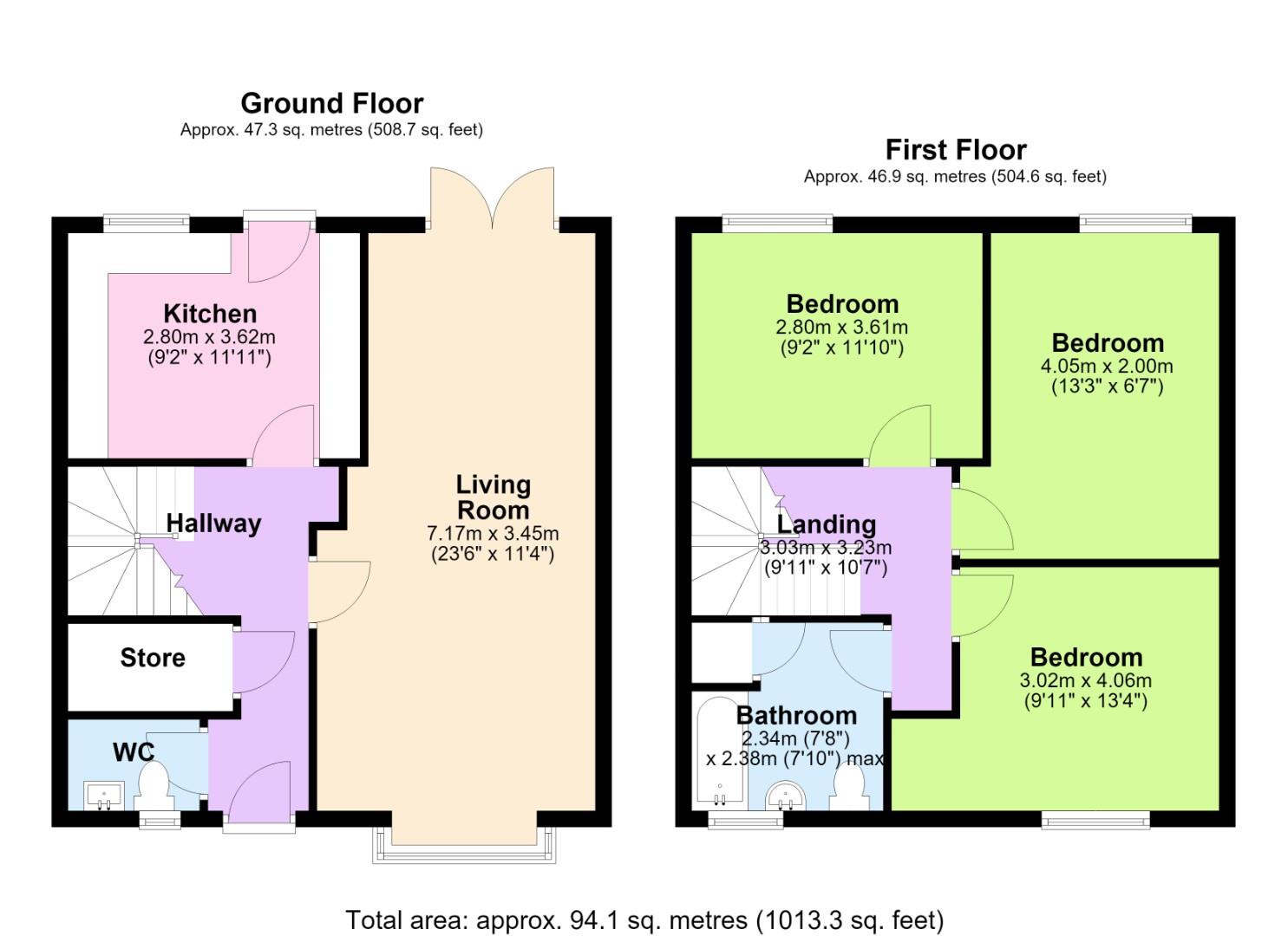19, Grainger Avenue, Nottingham floorplan