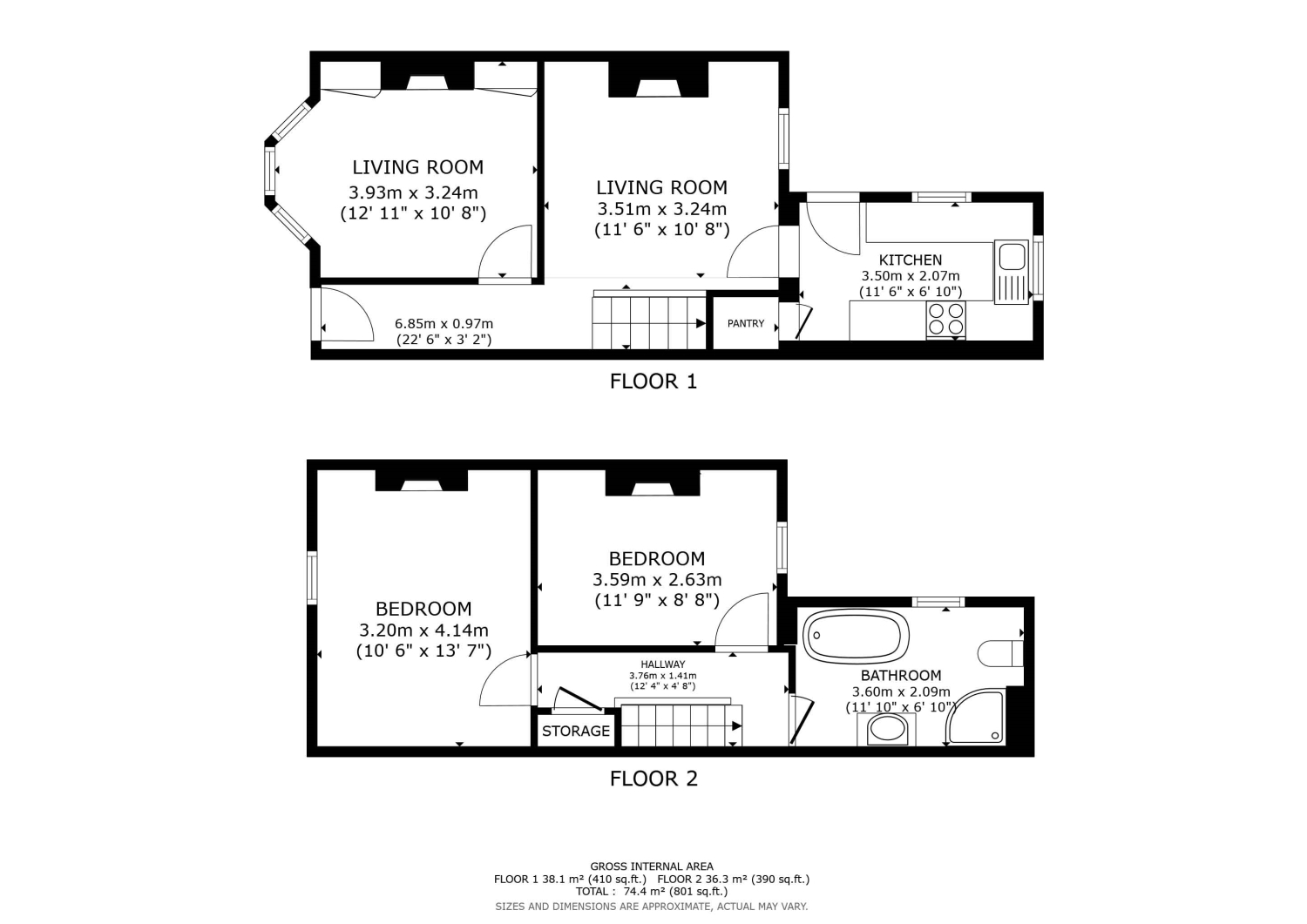 Cross Street, Oxford floorplan