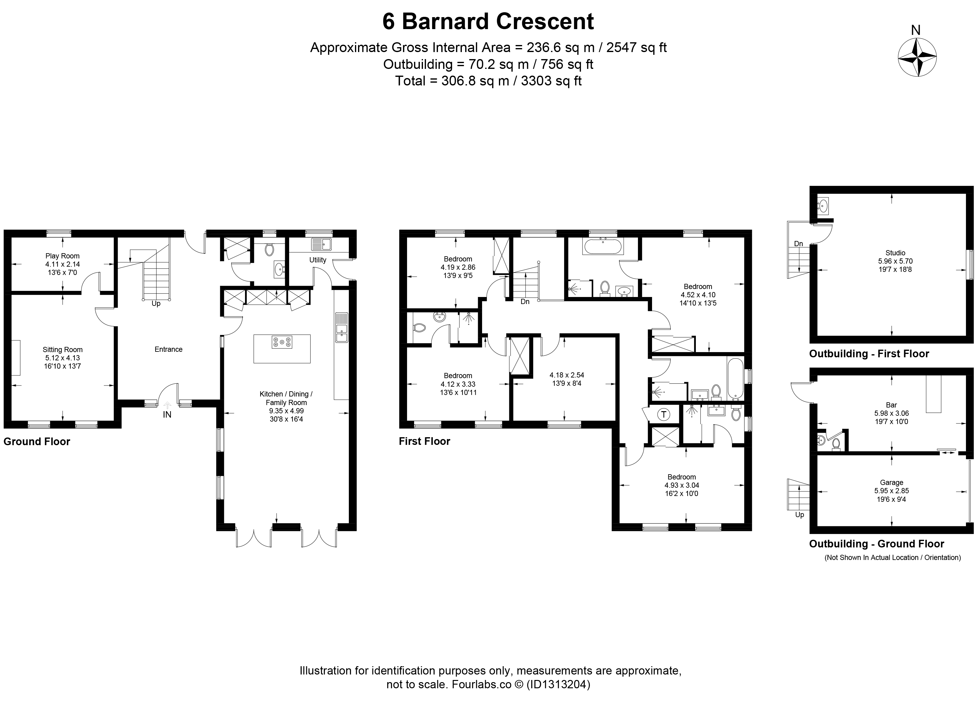 6, Barnard Crescent, Broadway floorplan