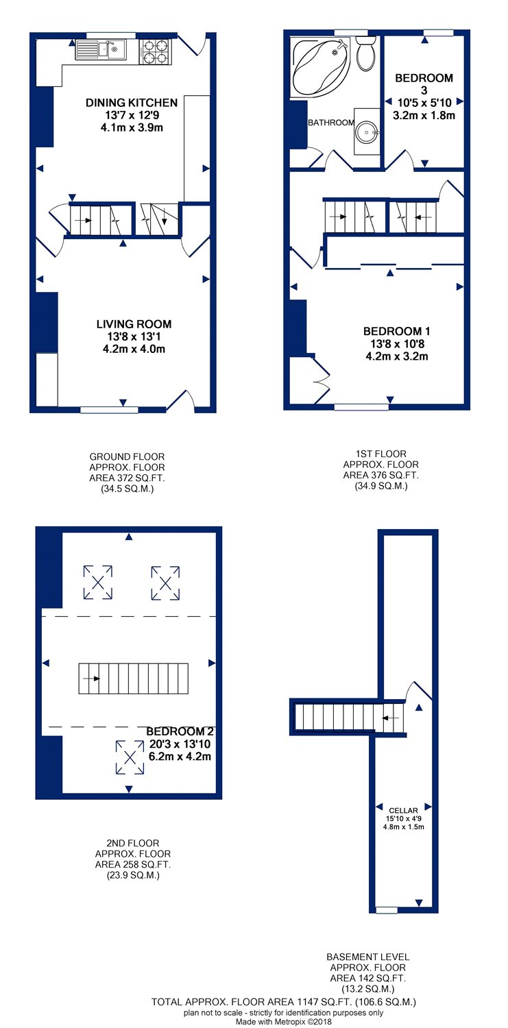 3 Bedrooms Terraced house for sale in Airedale Mount, Rodley, Leeds, West Yorkshire LS13