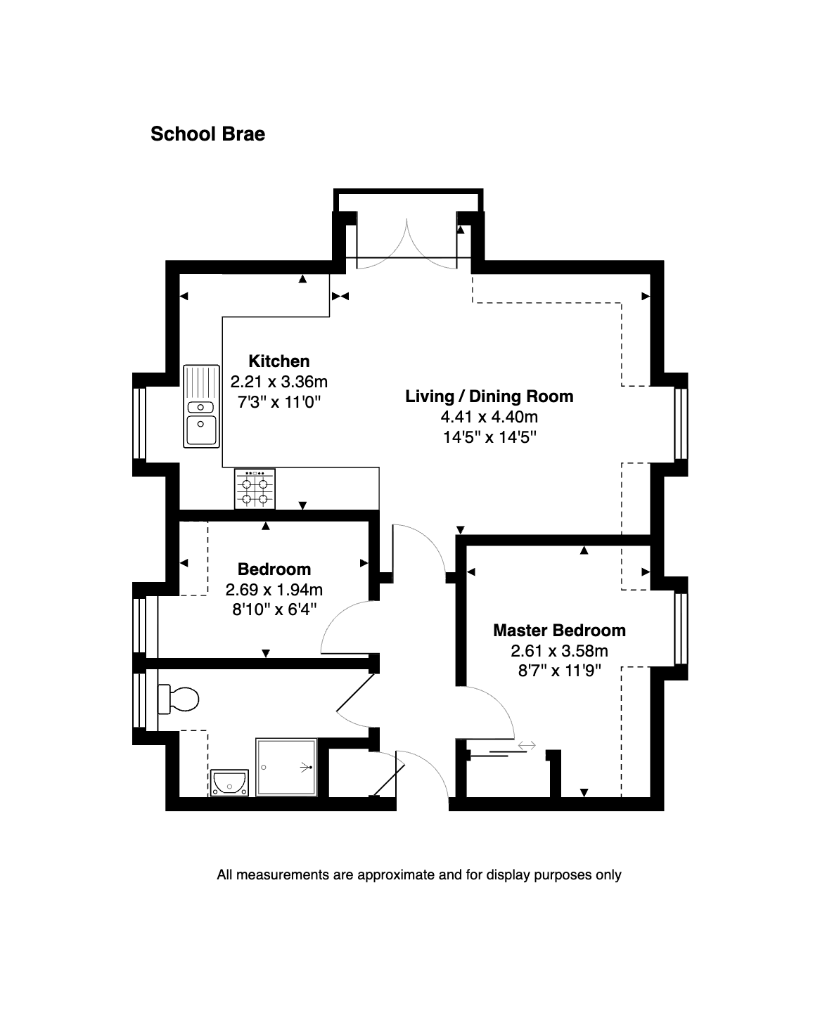 12,Flat 2, School Brae, Bo'ness floorplan