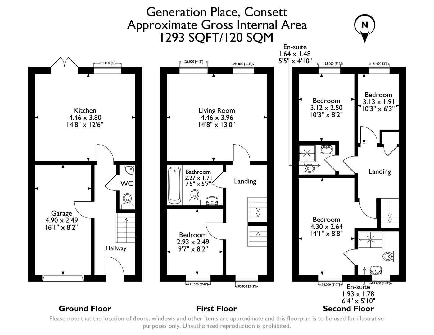 24, Generation Place, Consett floorplan