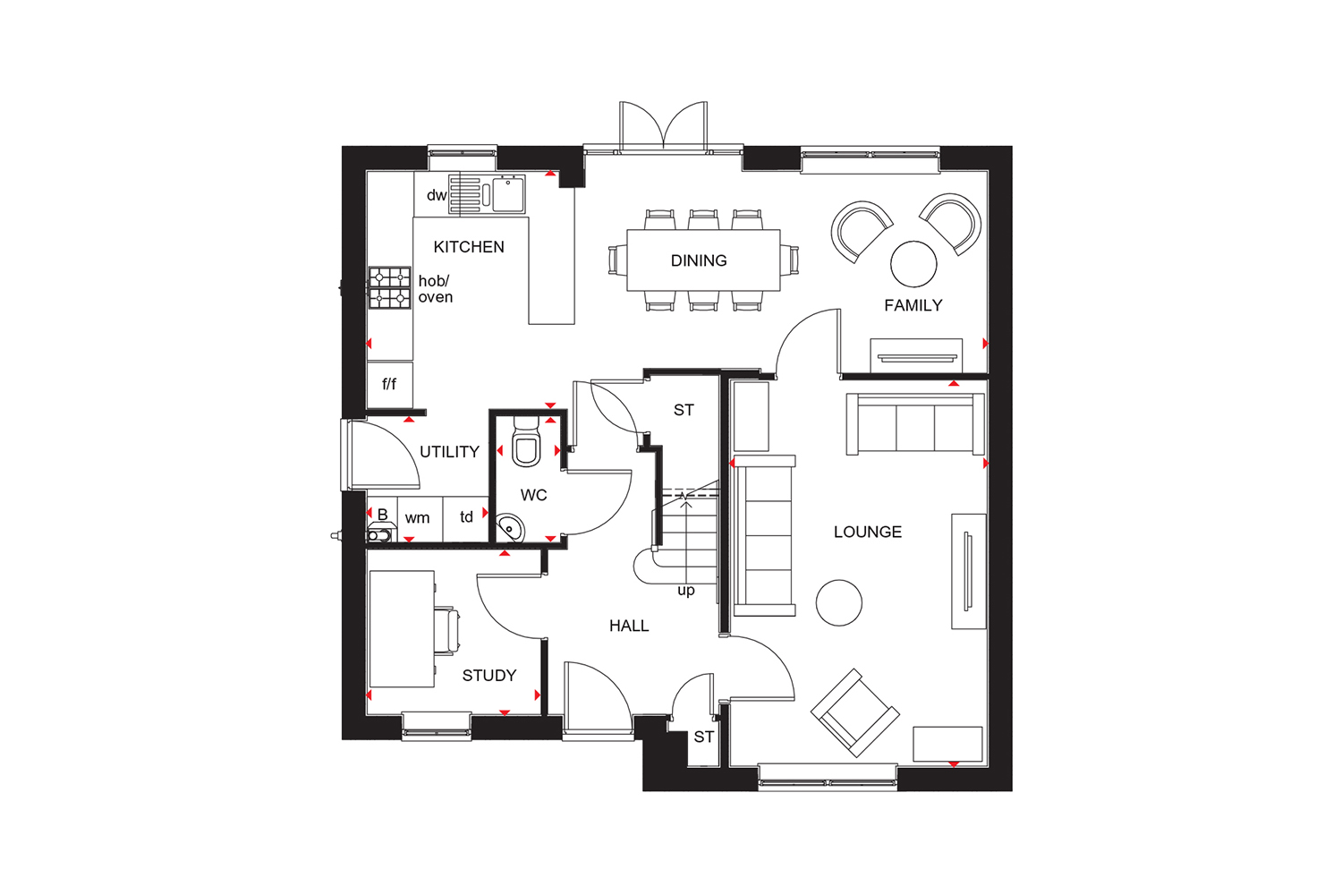 "Radleigh" at Broom Park, Okehampton EX20, 4 bedroom detached house for