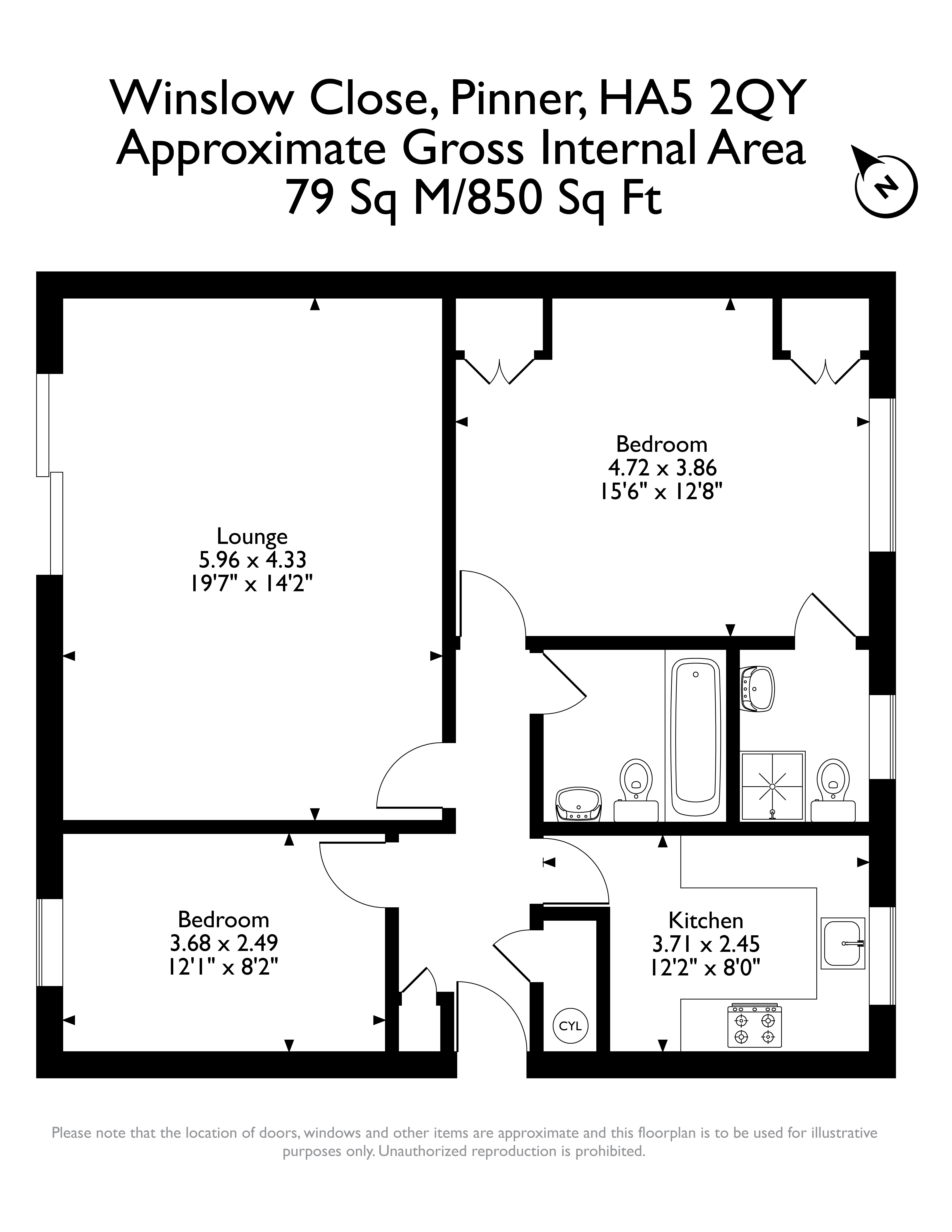 Winslow Close, Pinner floorplan