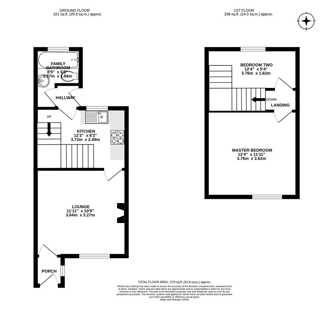 56, Carr Lane, Preston floorplan