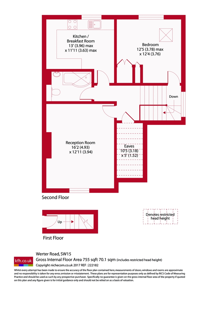 Flat 4, 43, Werter Road, London floorplan