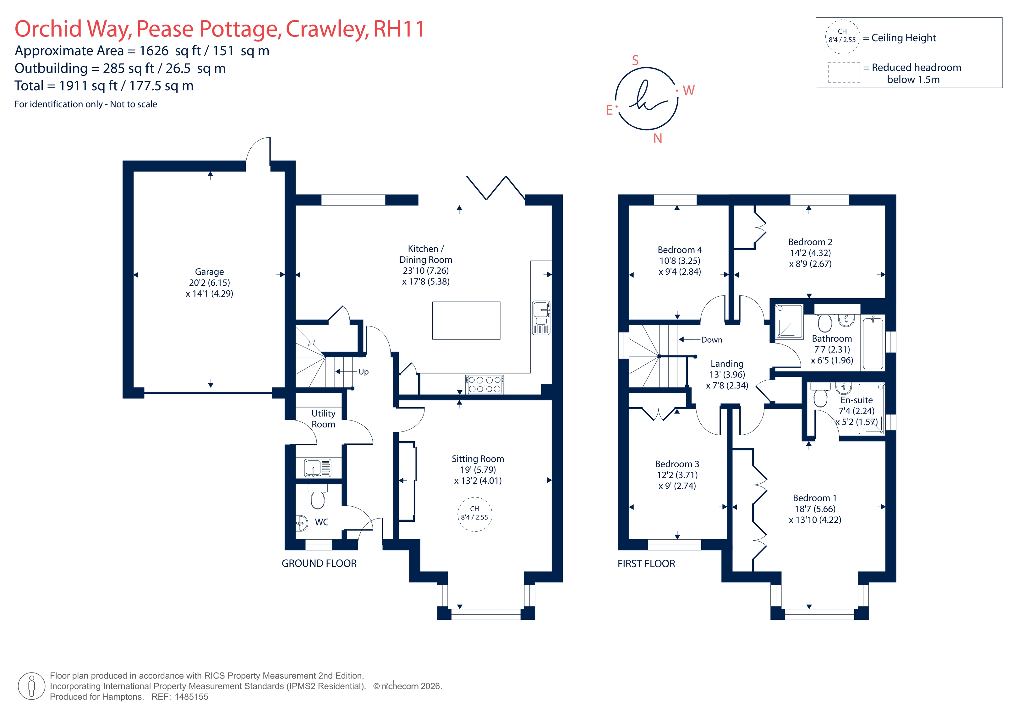 4, Orchid Way, Pease Pottage floorplan